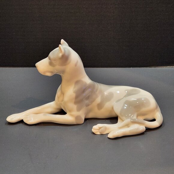 Gorgeous Lomonosov Porcelain Factory Great Dane Porcelain Figurine Made In USSR - Picture 1 of 7